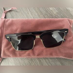 Miu Miu runway sunglasses, black & slate gray